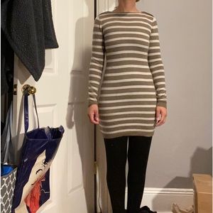 Striped Sweater Dress - XS
